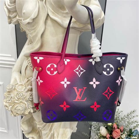 Louis Vuitton Neverfull MM Midnight Fuchsia 